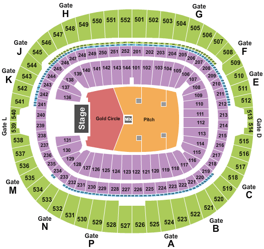 Wembley Stadium Bon Jovi Seating Chart
